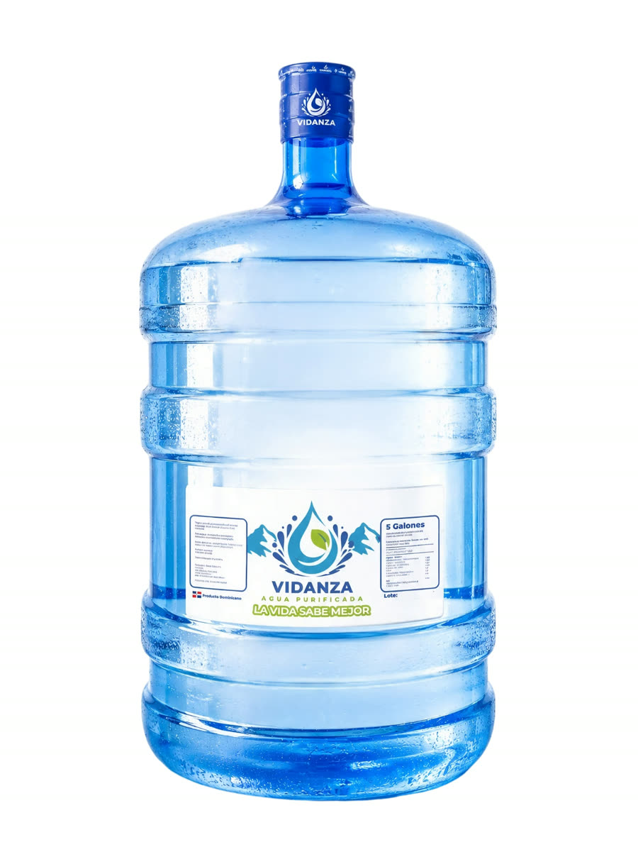 Botellón de 5 galones de agua purificada VIDANZA